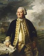 John Singleton Copley Portrait of Admiral Clark Gayton oil painting on canvas